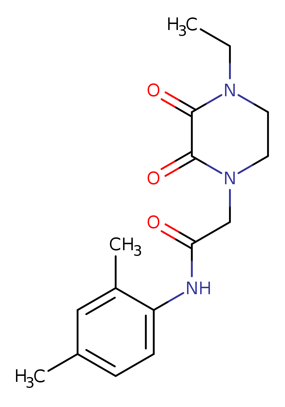 N-(2,4-dimethylphenyl)-2-(4-ethyl-2,3-dioxopiperazin-1-yl)acetamide