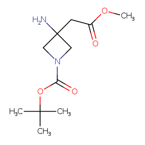 3-Azetidineacetic acid, 3-amino-1-[(1,1-dimethylethoxy)carbonyl]-, methyl ester