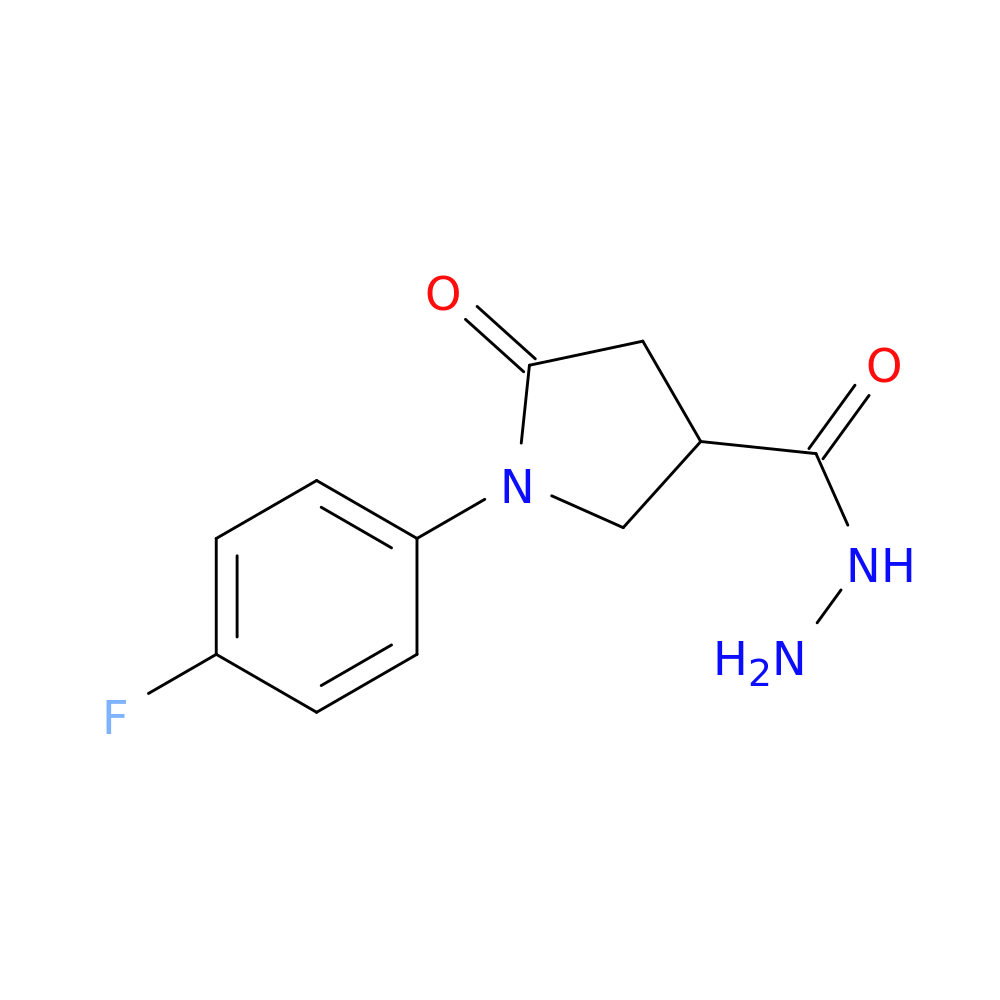 1-(4-Fluorophenyl)-5-oxopyrrolidine-3-carbohydrazide