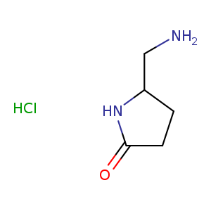 2-Pyrrolidinone, 5-(aminomethyl)-, hydrochloride (1:1)