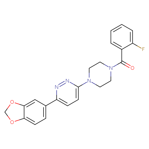 3-(2H-1,3-benzodioxol-5-yl)-6-[4-(2-fluorobenzoyl)piperazin-1-yl]pyridazine