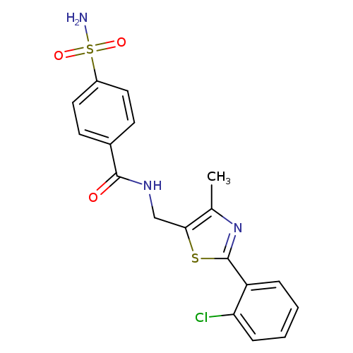 N-{[2-(2-chlorophenyl)-4-methyl-1,3-thiazol-5-yl]methyl}-4-sulfamoylbenzamide
