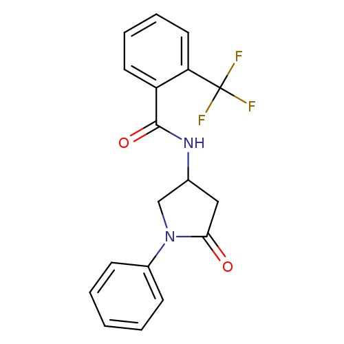 N-(5-oxo-1-phenylpyrrolidin-3-yl)-2-(trifluoromethyl)benzamide
