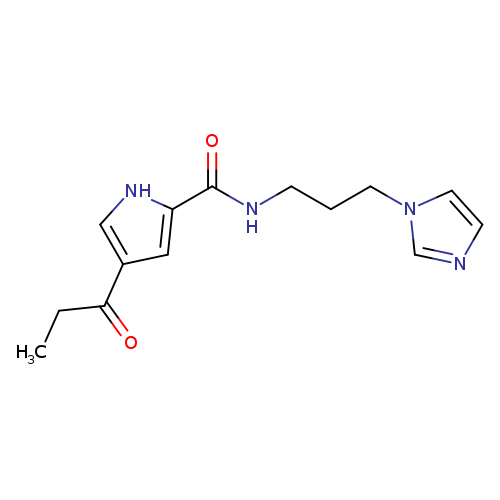N-[3-(1H-imidazol-1-yl)propyl]-4-propanoyl-1H-pyrrole-2-carboxamide