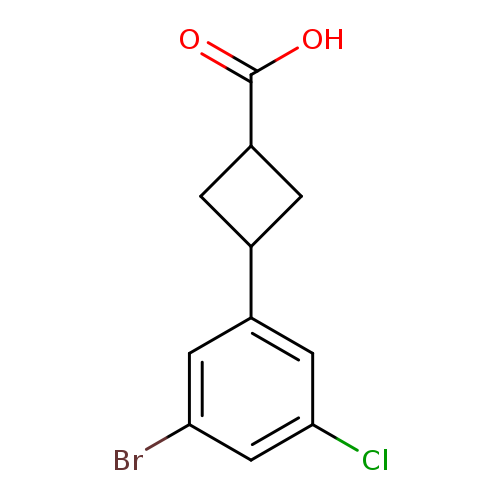 3-(3-bromo-5-chlorophenyl)cyclobutane-1-carboxylicacid,Mixtureofdiastereomers