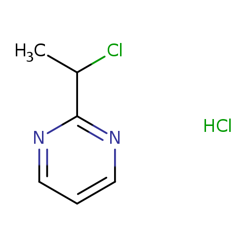 2-(1-chloroethyl)pyrimidine hydrochloride