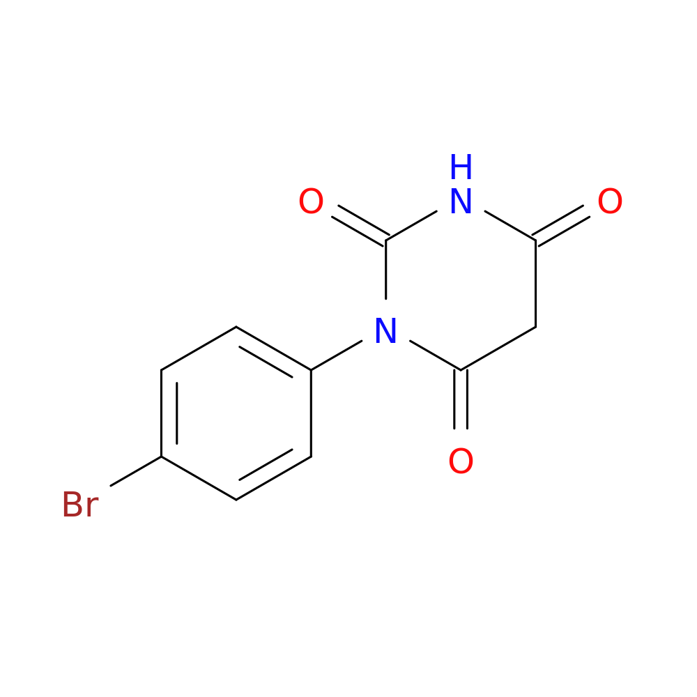 "1-(4-bromophenyl)-1,3-diazinane-2,4,6-trione"