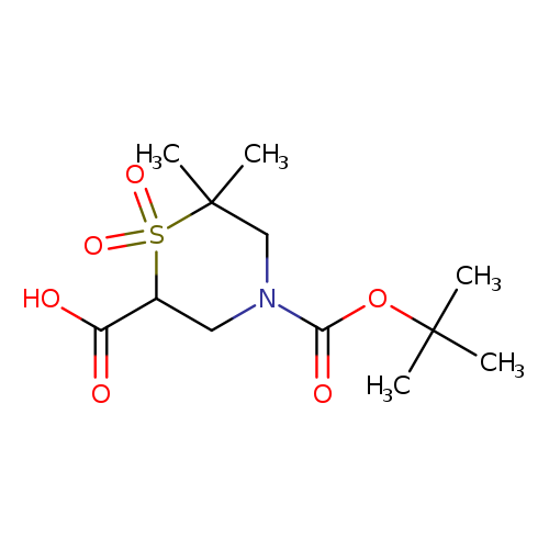 4-[(tert-butoxy)carbonyl]-6,6-dimethyl-1,1-dioxo-1lambda6-thiomorpholine-2-carboxylicacid