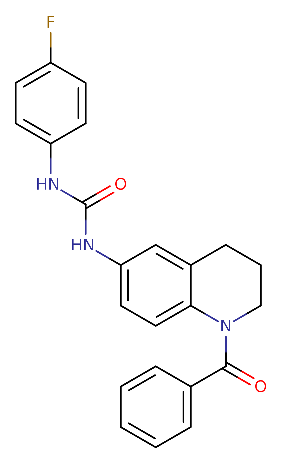 3-(1-benzoyl-1,2,3,4-tetrahydroquinolin-6-yl)-1-(4-fluorophenyl)urea