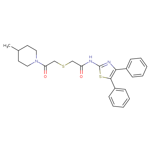 N-(4,5-diphenyl-1,3-thiazol-2-yl)-2-{[2-(4-methylpiperidin-1-yl)-2-oxoethyl]sulfanyl}acetamide