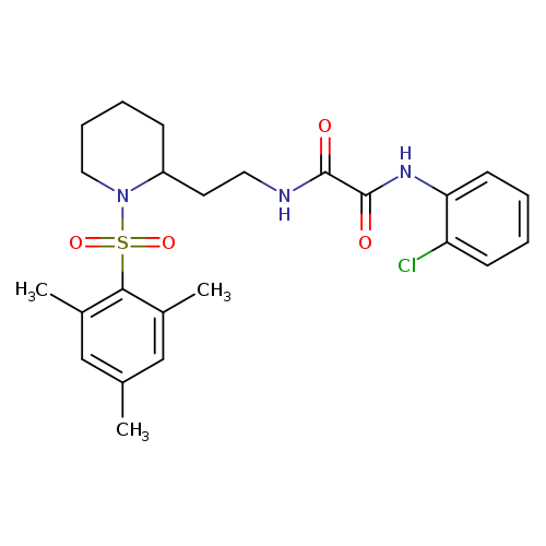 N'-(2-chlorophenyl)-N-{2-[1-(2,4,6-trimethylbenzenesulfonyl)piperidin-2-yl]ethyl}ethanediamide