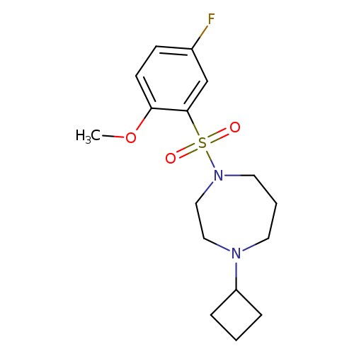 1-cyclobutyl-4-(5-fluoro-2-methoxybenzenesulfonyl)-1,4-diazepane