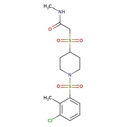 2-{[1-(3-chloro-2-methylbenzenesulfonyl)piperidin-4-yl]sulfonyl}-N-methylacetamide
