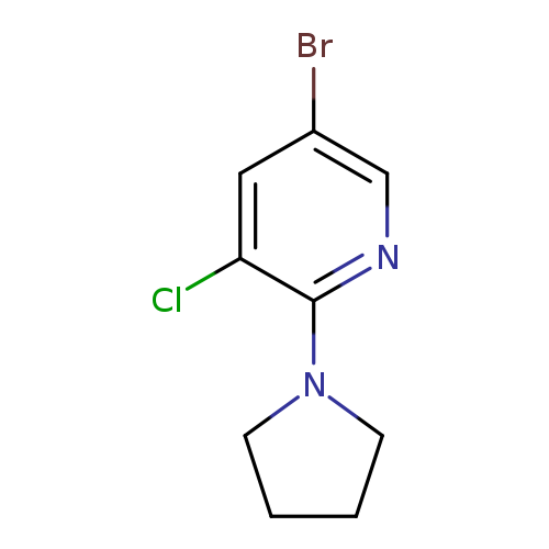 5-bromo-3-chloro-2-(pyrrolidin-1-yl)pyridine