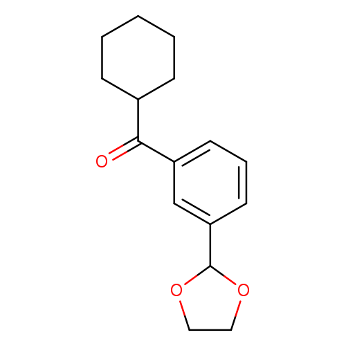 Cyclohexyl 3-(1,3-dioxolan-2-yl)phenyl ketone