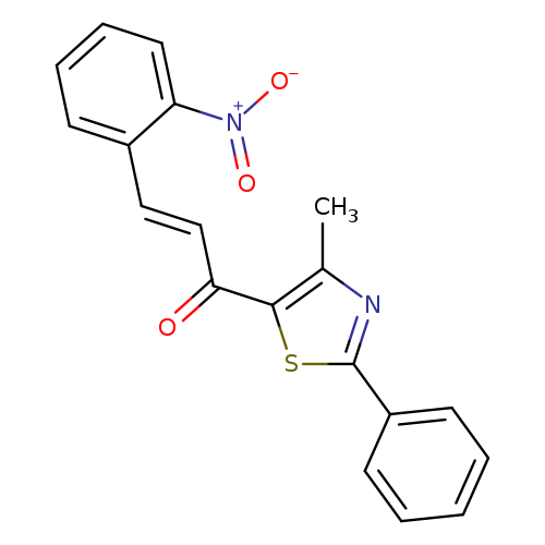 (2E)-1-(4-methyl-2-phenyl-1,3-thiazol-5-yl)-3-(2-nitrophenyl)prop-2-en-1-one