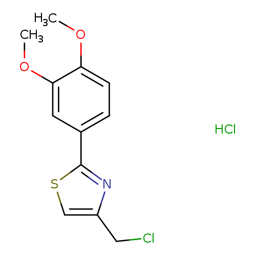 4-(chloromethyl)-2-(3,4-dimethoxyphenyl)-1,3-thiazole hydrochloride
