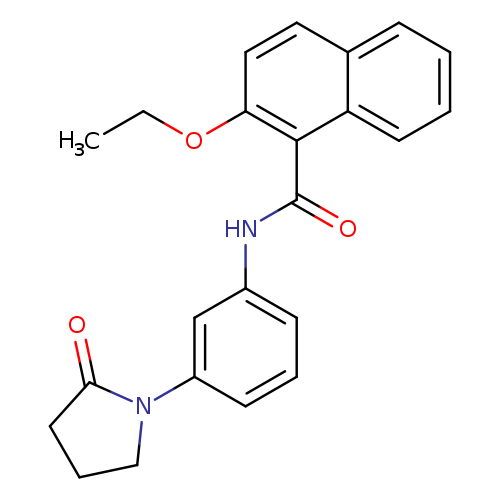2-ethoxy-N-[3-(2-oxopyrrolidin-1-yl)phenyl]naphthalene-1-carboxamide