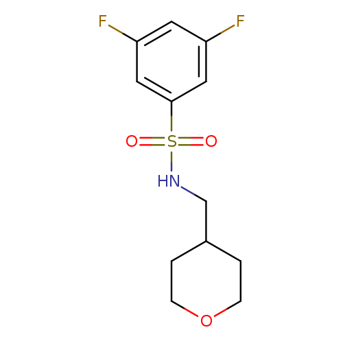 3,5-difluoro-N-[(oxan-4-yl)methyl]benzene-1-sulfonamide