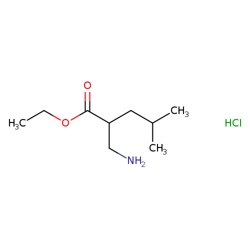 ethyl 2-(aminomethyl)-4-methylpentanoate hydrochloride