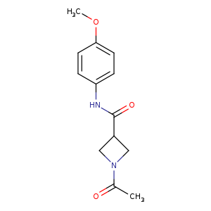 1-acetyl-N-(4-methoxyphenyl)azetidine-3-carboxamide