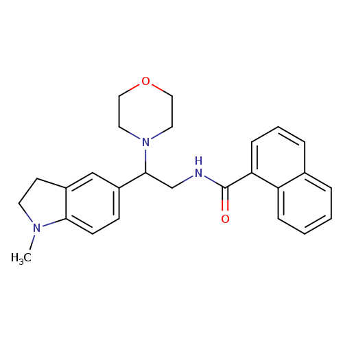 N-[2-(1-methyl-2,3-dihydro-1H-indol-5-yl)-2-(morpholin-4-yl)ethyl]naphthalene-1-carboxamide
