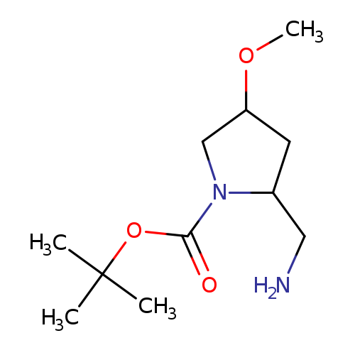tert-butyl2-(aminomethyl)-4-methoxypyrrolidine-1-carboxylate