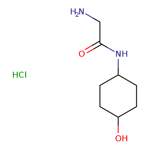 2-amino-N-(4-hydroxycyclohexyl)acetamide hydrochloride