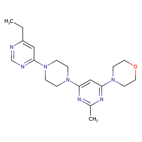 4-{6-[4-(6-ethylpyrimidin-4-yl)piperazin-1-yl]-2-methylpyrimidin-4-yl}morpholine