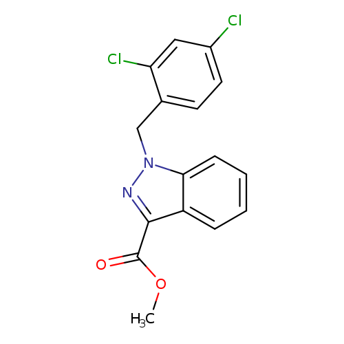 1H-Indazole-3-carboxylic acid, 1-[(2,4-dichlorophenyl)methyl]-, methyl ester