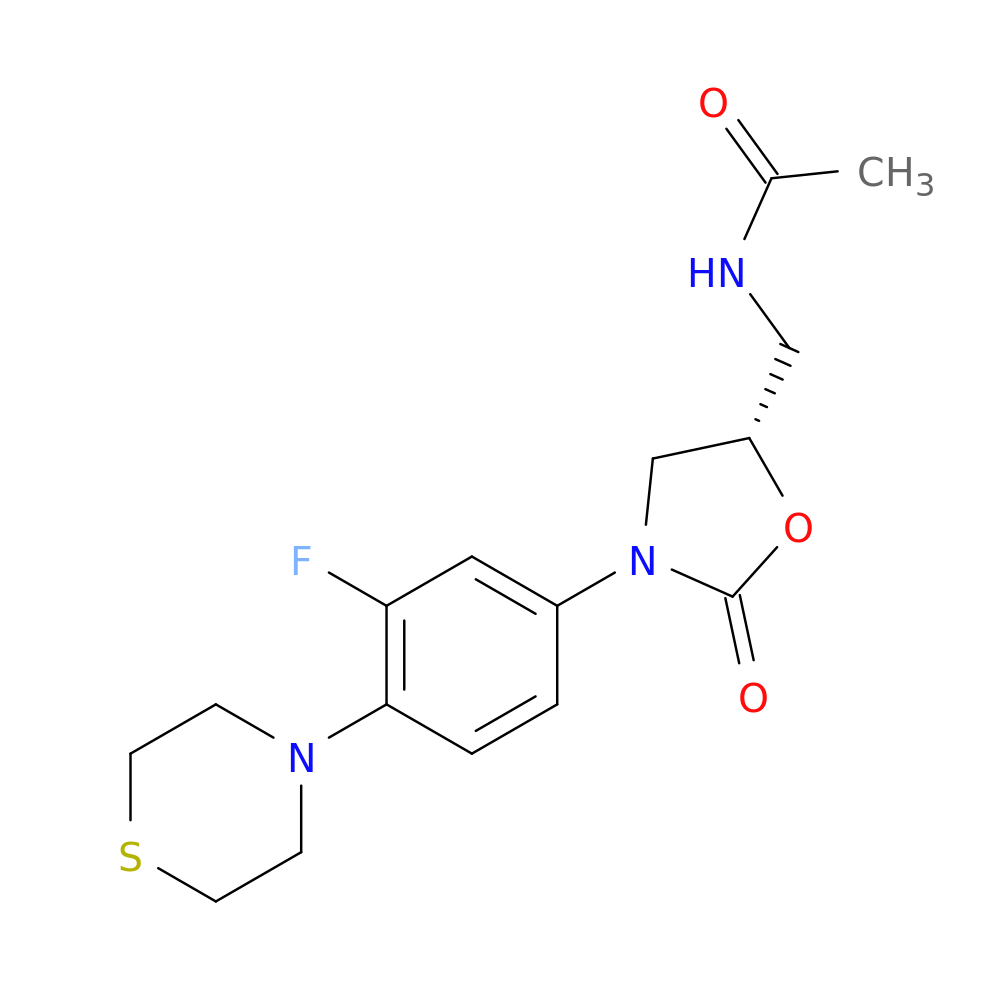 N-[[(5S)-3-[3-Fluoro-4-(4-thiomorpholinyl)phenyl]-2-oxo-5-oxazolidinyl]methyl]acetamide