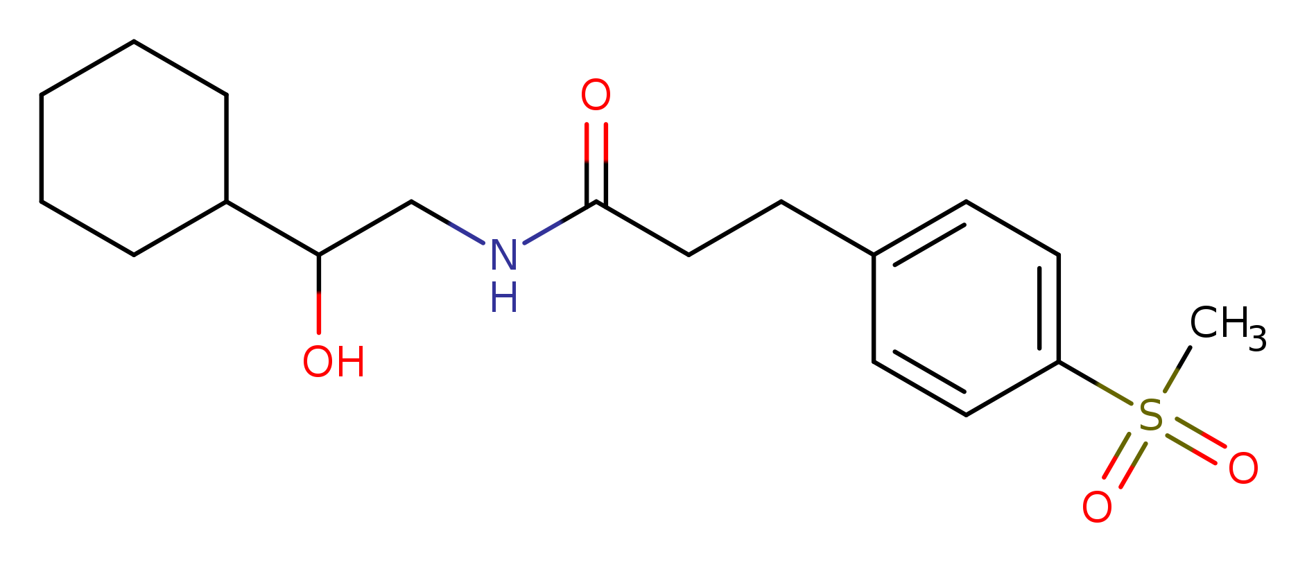 N-(2-cyclohexyl-2-hydroxyethyl)-3-(4-methanesulfonylphenyl)propanamide