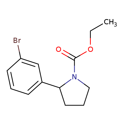ethyl 2-(3-bromophenyl)pyrrolidine-1-carboxylate