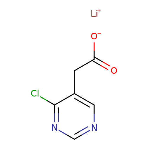 lithium(1+) 2-(4-chloropyrimidin-5-yl)acetate