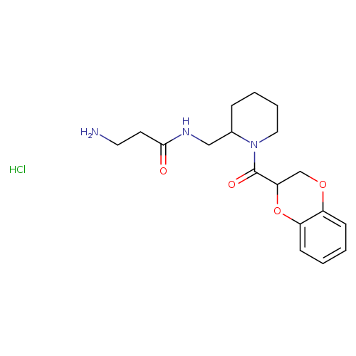 3-amino-N-{[1-(2,3-dihydro-1,4-benzodioxine-2-carbonyl)piperidin-2-yl]methyl}propanamide hydrochloride