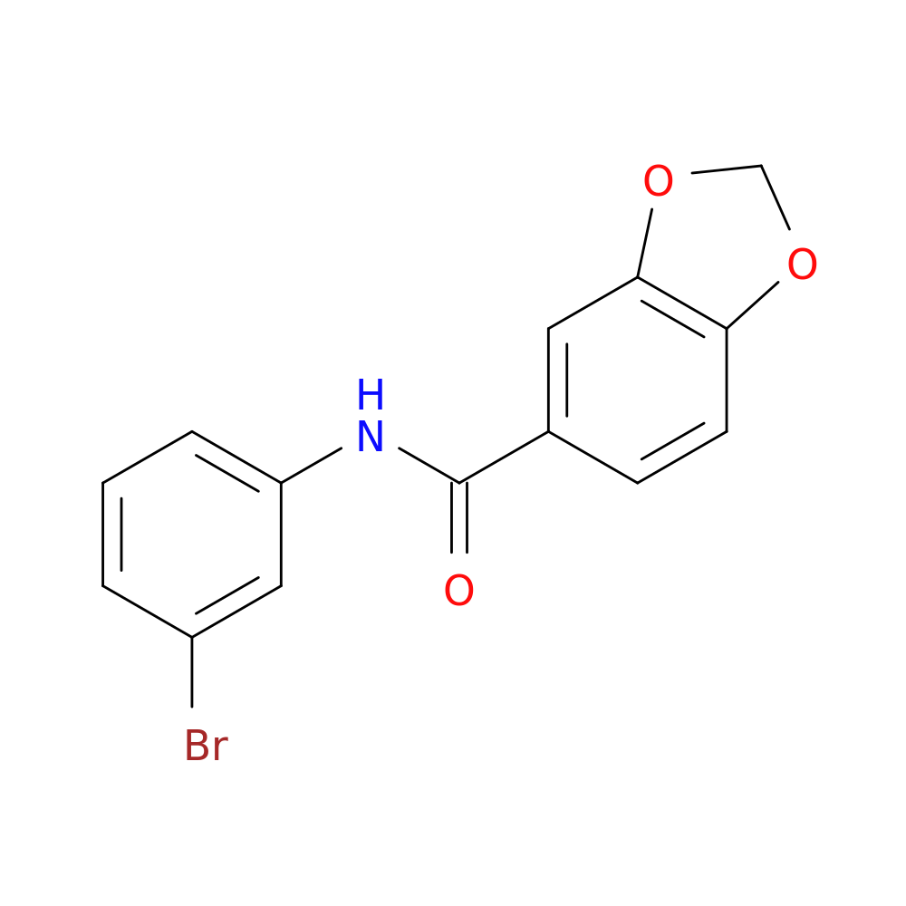 N-(3-bromophenyl)-1,3-benzodioxole-5-carboxamide