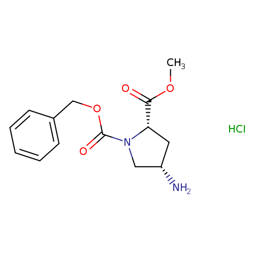 (2S, 4S)-4-Amino-1-[benzyloxycarbonyl]pyrrolidine-2-methylcarboxylate, HCl