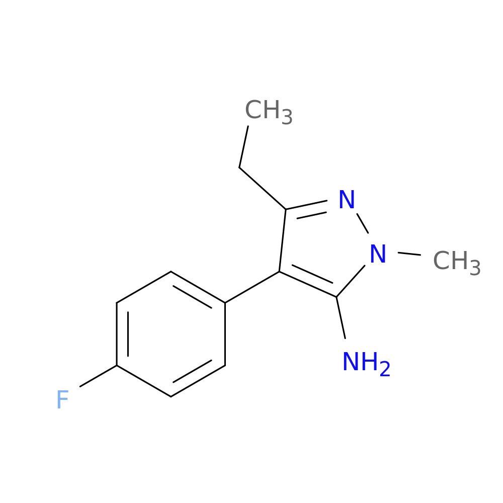3-Ethyl-4-(4-fluorophenyl)-1-methyl-1H-pyrazol-5-amine