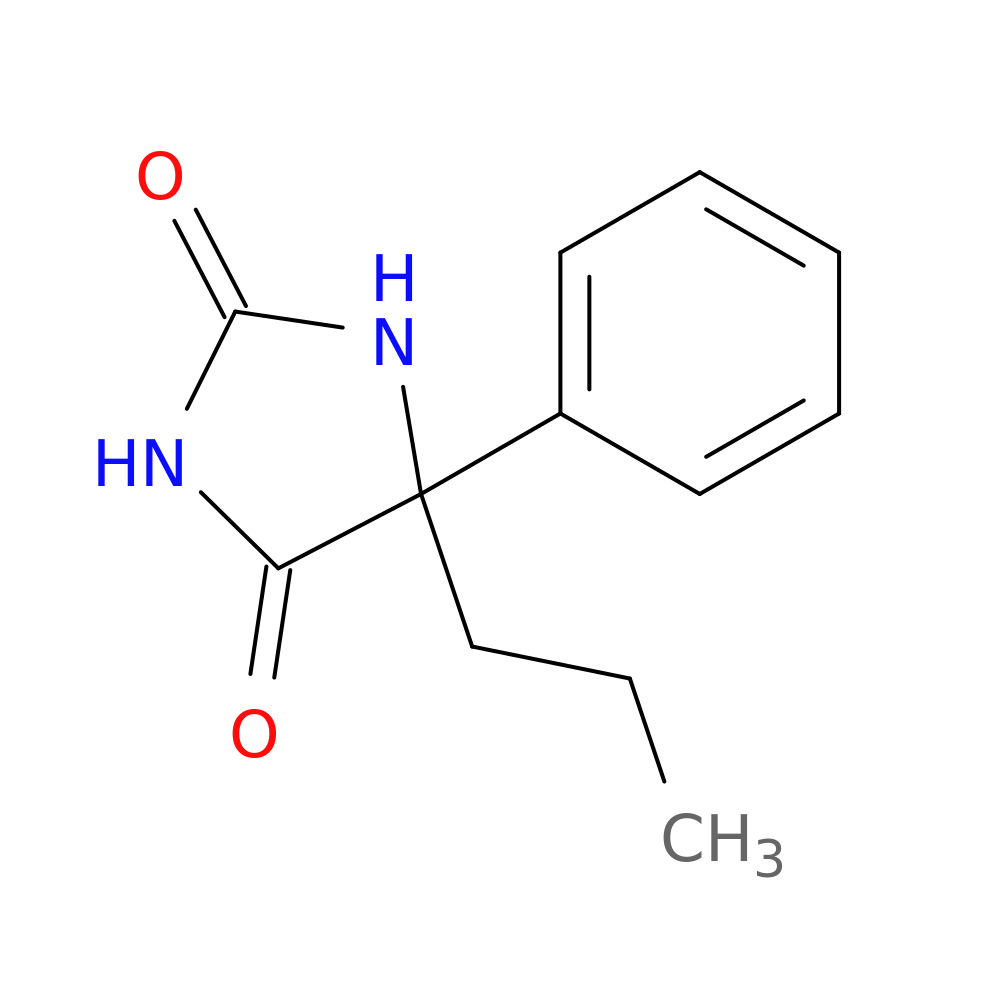 5-Phenyl-5-propyl-imidazolidine-2,4-dione