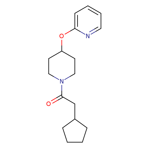 2-cyclopentyl-1-[4-(pyridin-2-yloxy)piperidin-1-yl]ethan-1-one