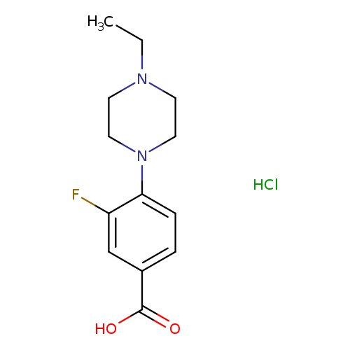 4-(4-ethylpiperazin-1-yl)-3-fluorobenzoic acid hydrochloride