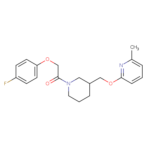 2-(4-fluorophenoxy)-1-(3-{[(6-methylpyridin-2-yl)oxy]methyl}piperidin-1-yl)ethan-1-one