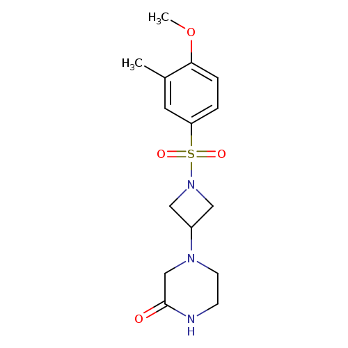 4-[1-(4-methoxy-3-methylbenzenesulfonyl)azetidin-3-yl]piperazin-2-one