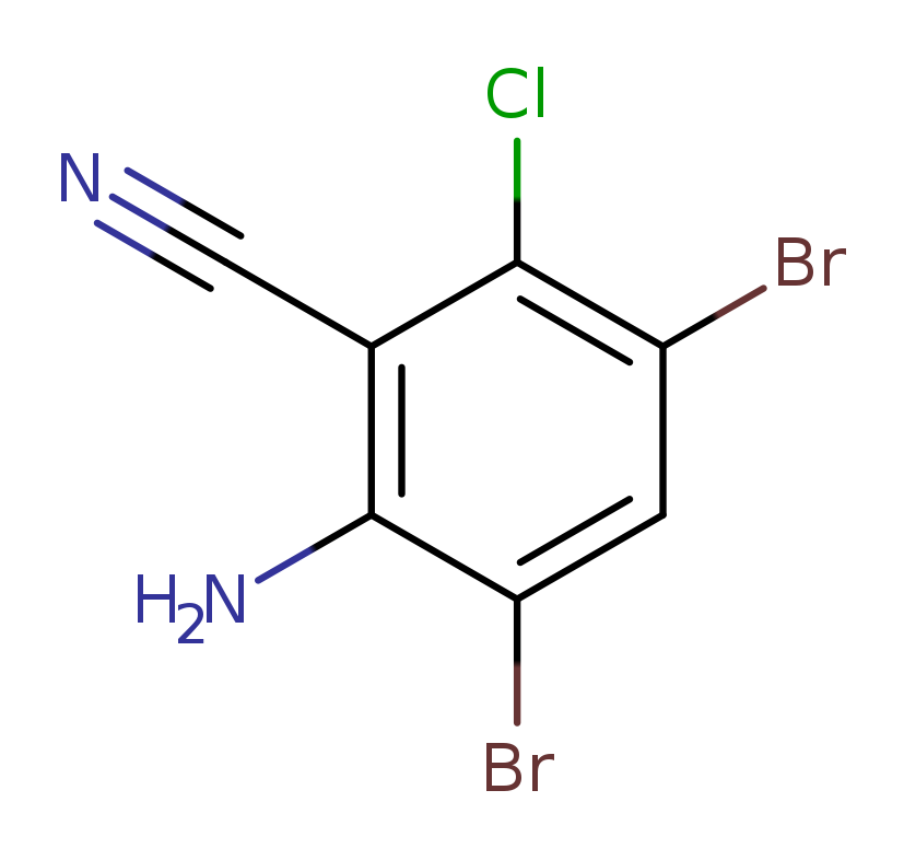 2-Amino-3,5-dibromo-6-chlorobenzonitrile