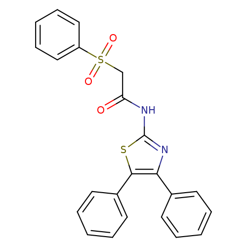 2-(benzenesulfonyl)-N-(4,5-diphenyl-1,3-thiazol-2-yl)acetamide