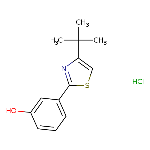 3-(4-tert-butyl-1,3-thiazol-2-yl)phenol hydrochloride