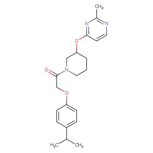 1-{3-[(2-methylpyrimidin-4-yl)oxy]piperidin-1-yl}-2-[4-(propan-2-yl)phenoxy]ethan-1-one