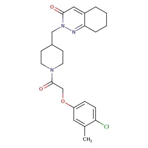 2-({1-[2-(4-chloro-3-methylphenoxy)acetyl]piperidin-4-yl}methyl)-2,3,5,6,7,8-hexahydrocinnolin-3-one