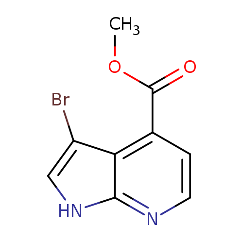 1H-Pyrrolo[2,3-b]pyridine-4-carboxylic acid, 3-bromo-, methyl ester