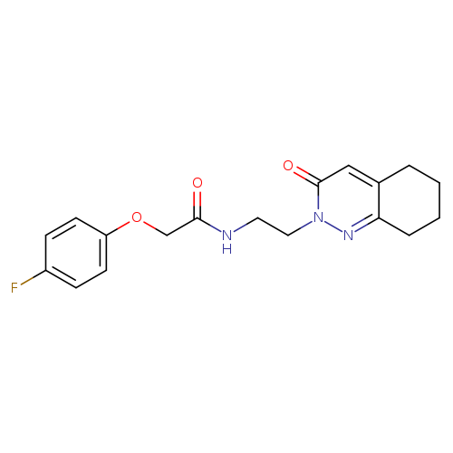 2-(4-fluorophenoxy)-N-[2-(3-oxo-2,3,5,6,7,8-hexahydrocinnolin-2-yl)ethyl]acetamide